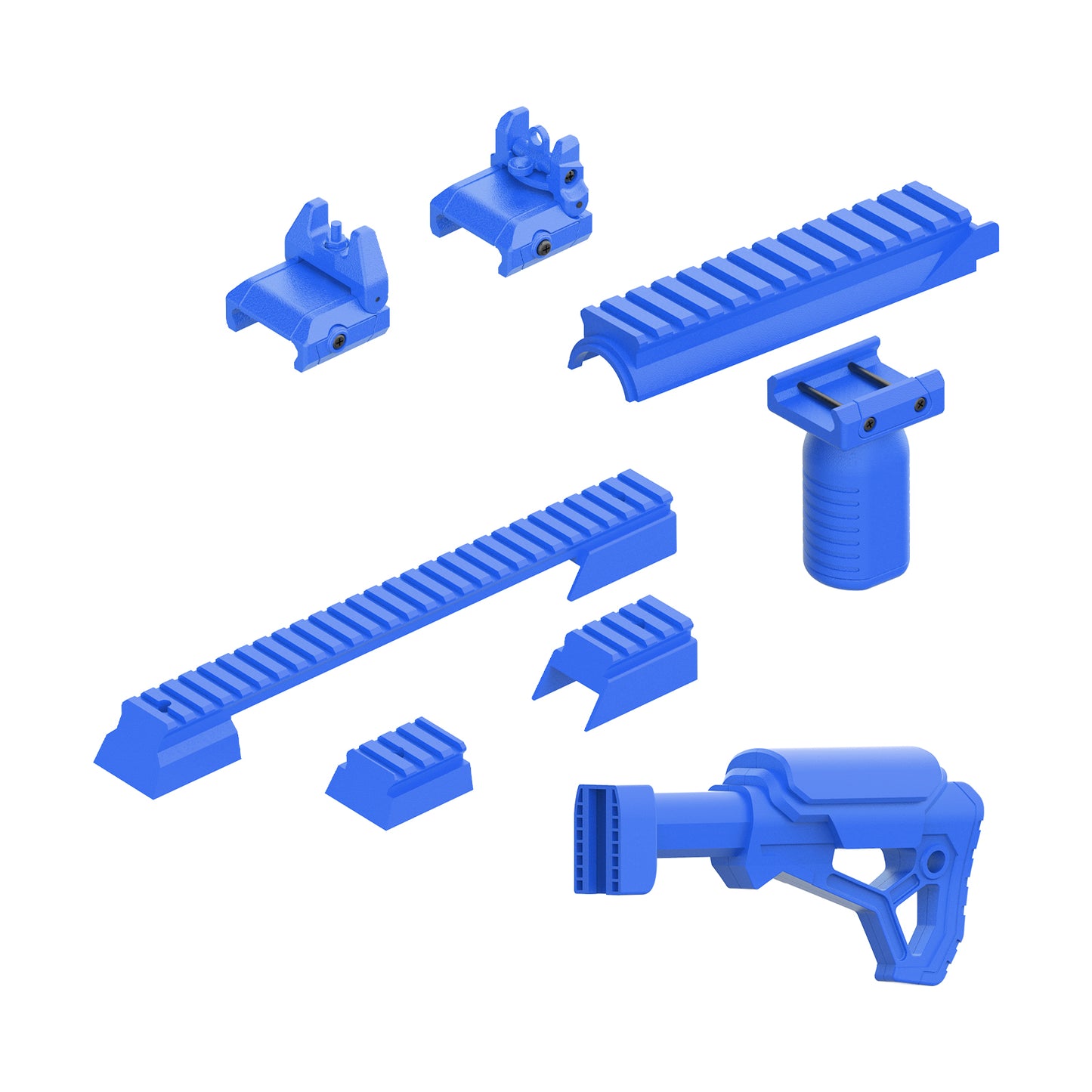 Tactical KIT for SplatRBall SRB400 and SRB400-SUB (Rear Stock+Mount+Sight Set+Vertical Grip+Front Mount)