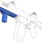 Vertical Grip & Front Mount for SplatRBall SRB400, SRB400-SUB